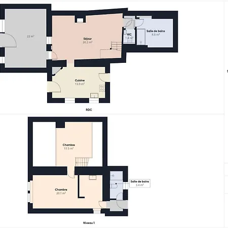 Semesterbostad 800 M De La Plage, Maison Pour 4 Avec Terrasse *