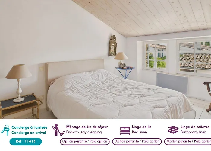 800 M De La Plage, Maison Pour 4 Avec Terrasse * Les Portes-en-Re